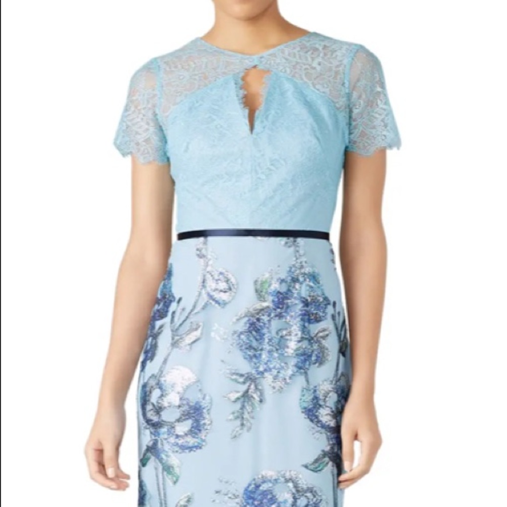 Marchessa Notte Artisan Sequin Blue Gown - NWT
